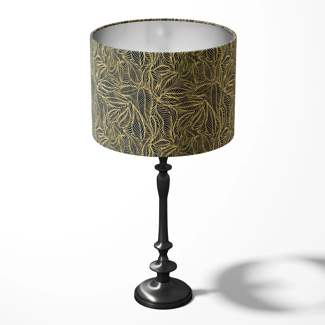 Agnes Black and Gold Drum Lampshade - Image 3