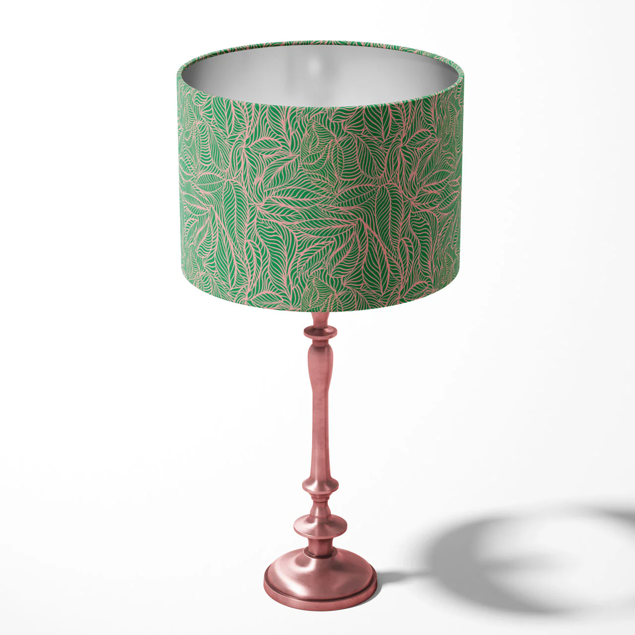 Agnes Green and Pink Drum Lampshade - Image 3