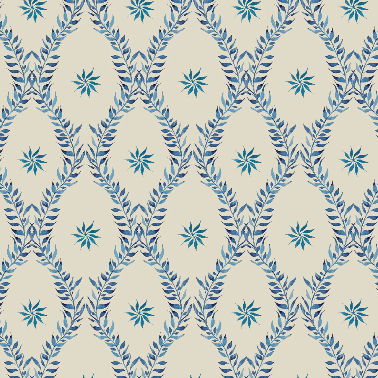 Belle Indigo Wallpaper - Image 3