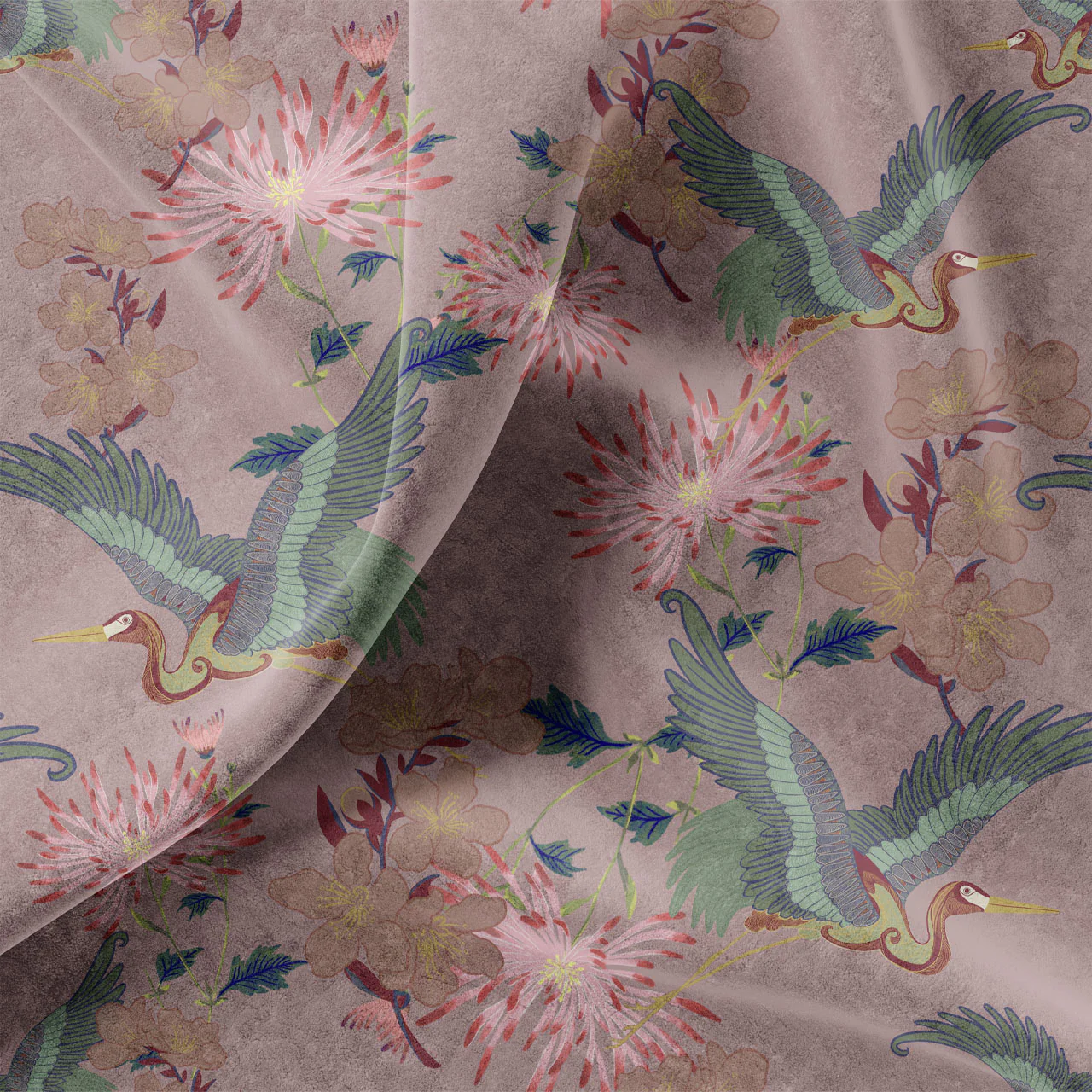 Blossom Rose Velvet Sample - Image 2
