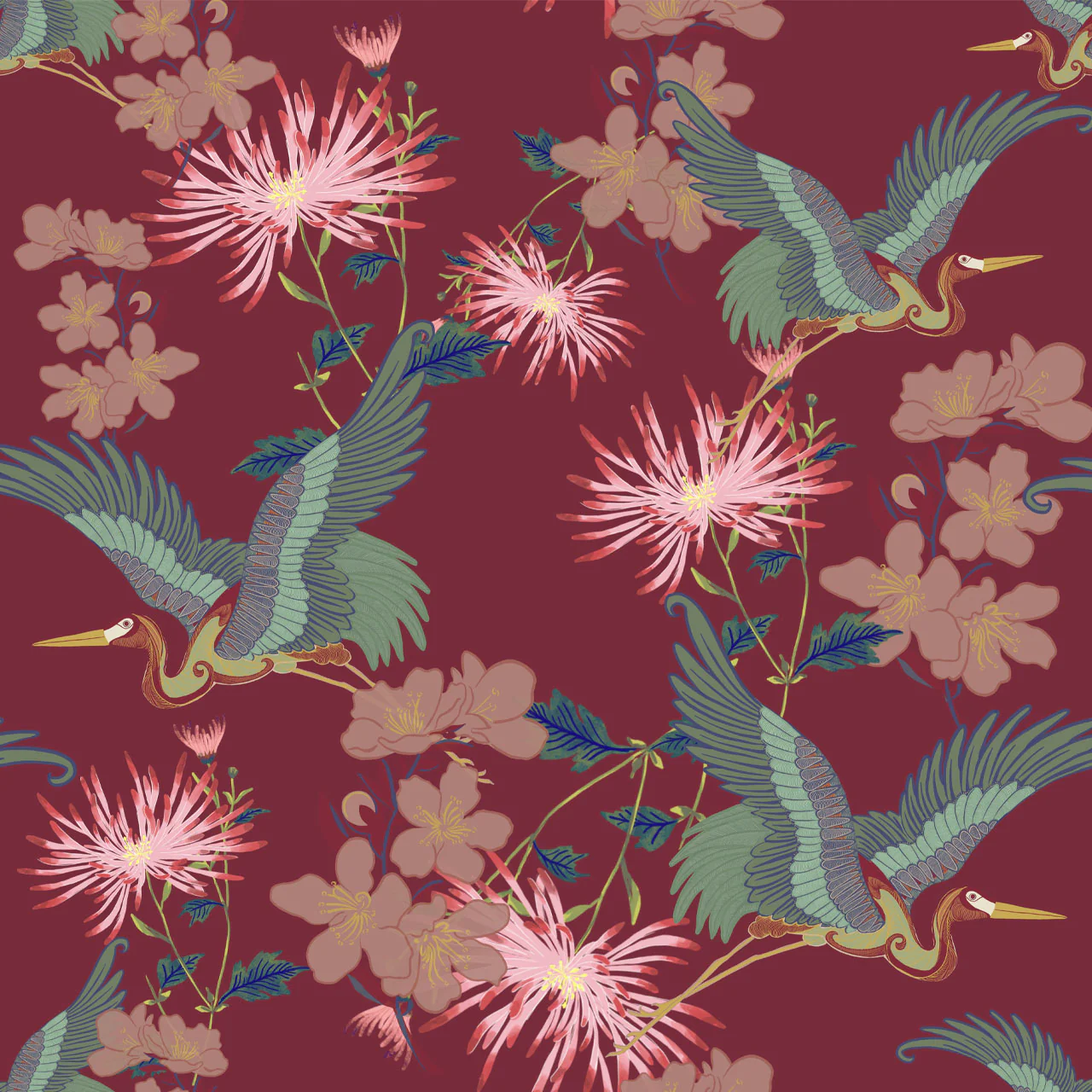 Blossom Rouge Wallpaper - Image 2