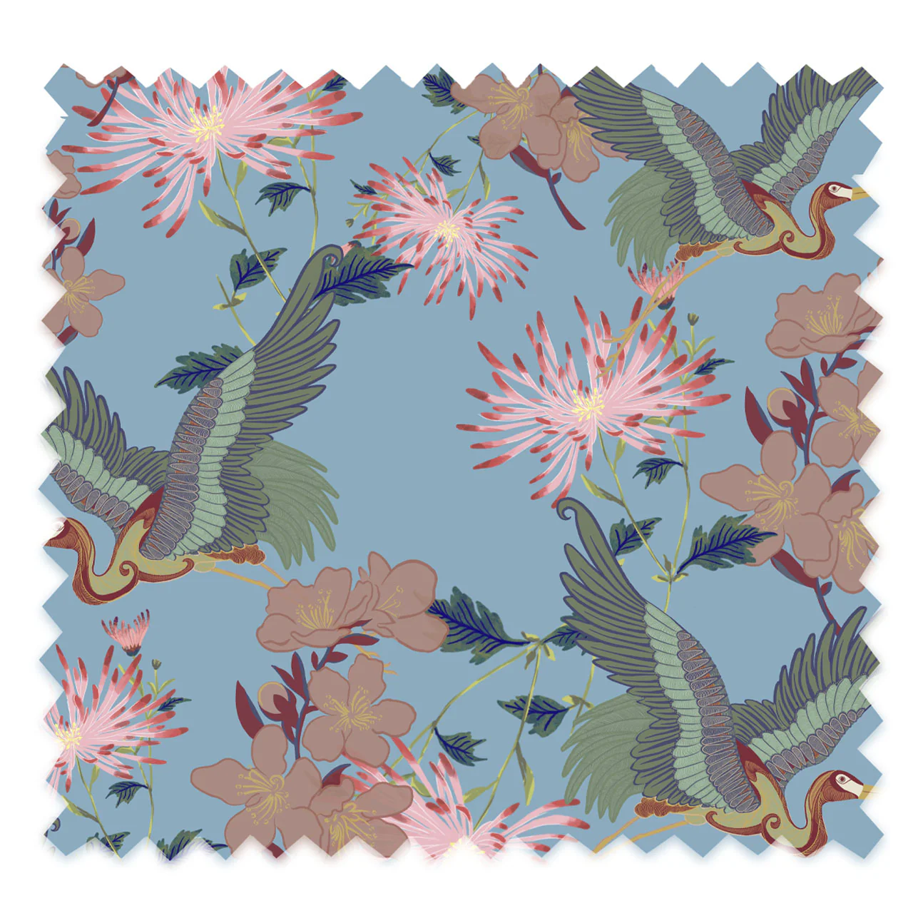 Blossom Sky Velvet Sample
