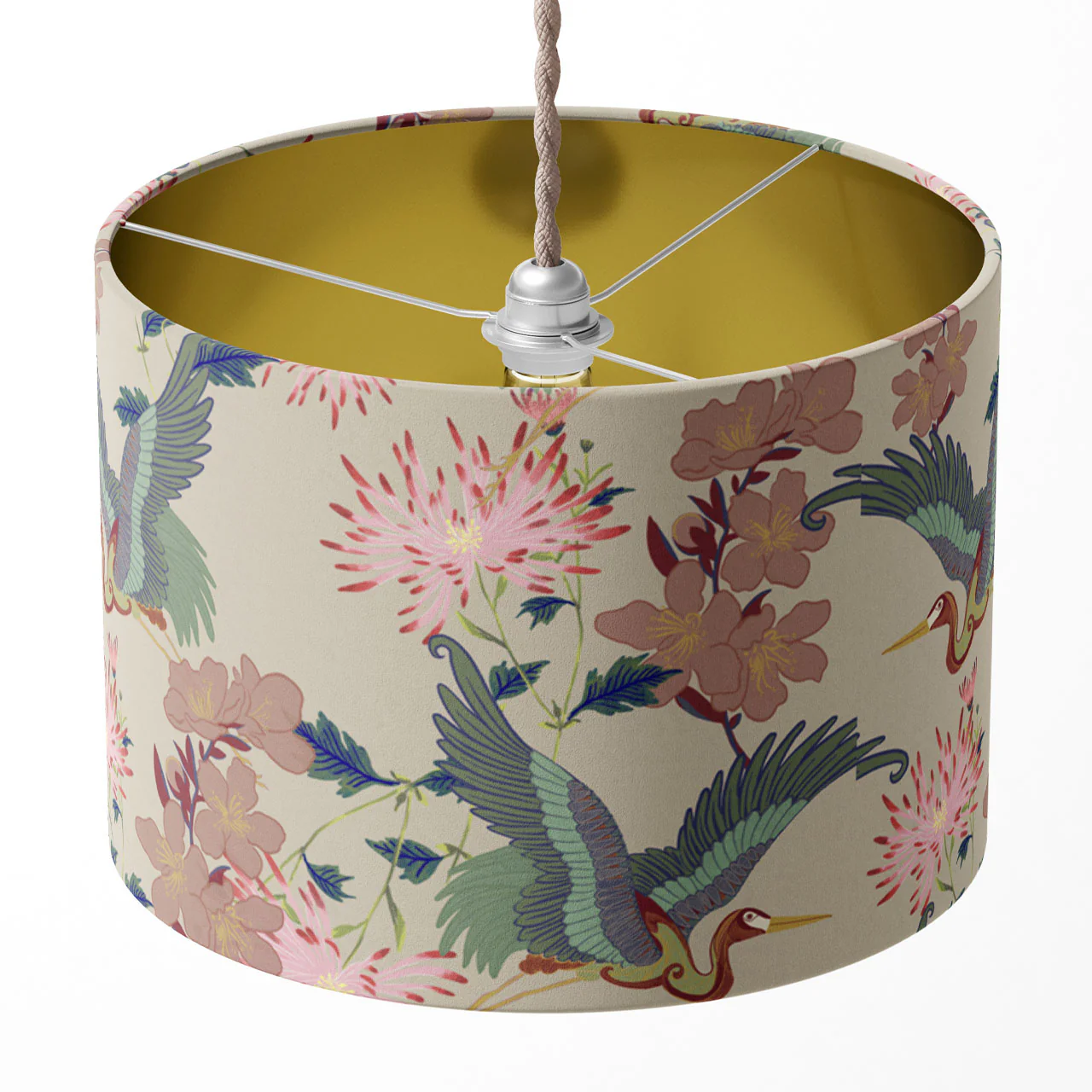 Blossom Vanilla Drum Lampshade
