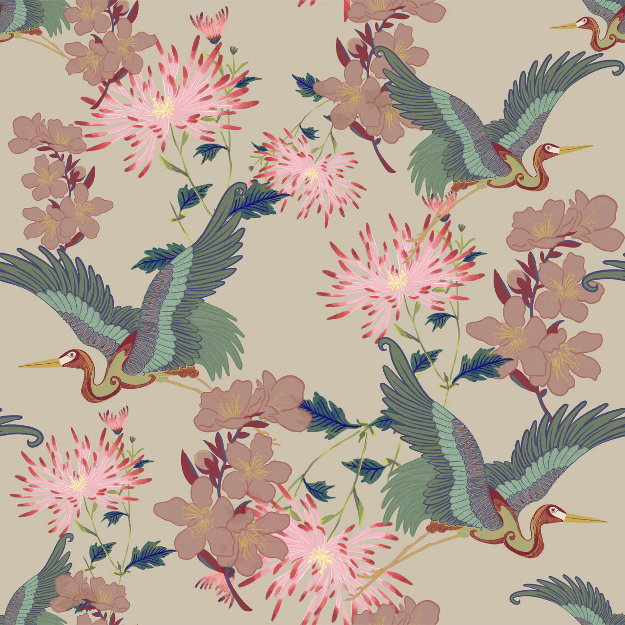 Blossom Vanilla Wallpaper - Image 2
