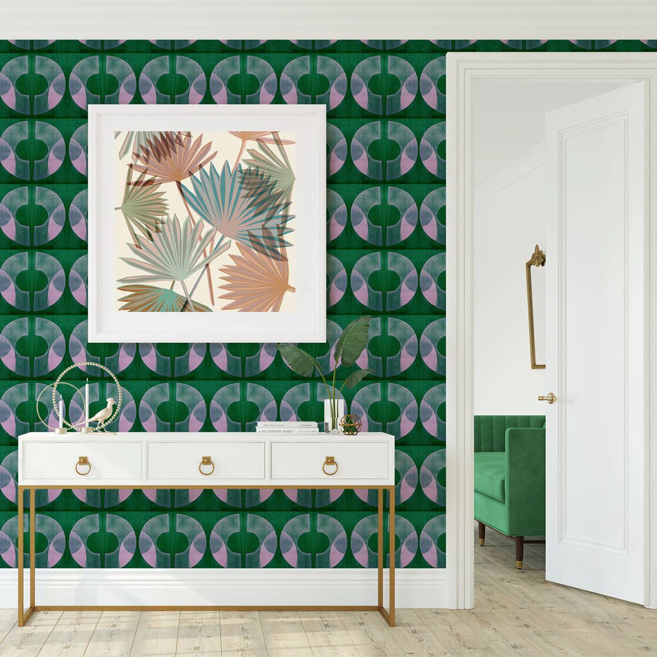 Bouclé Emerald Wallpaper - Image 4