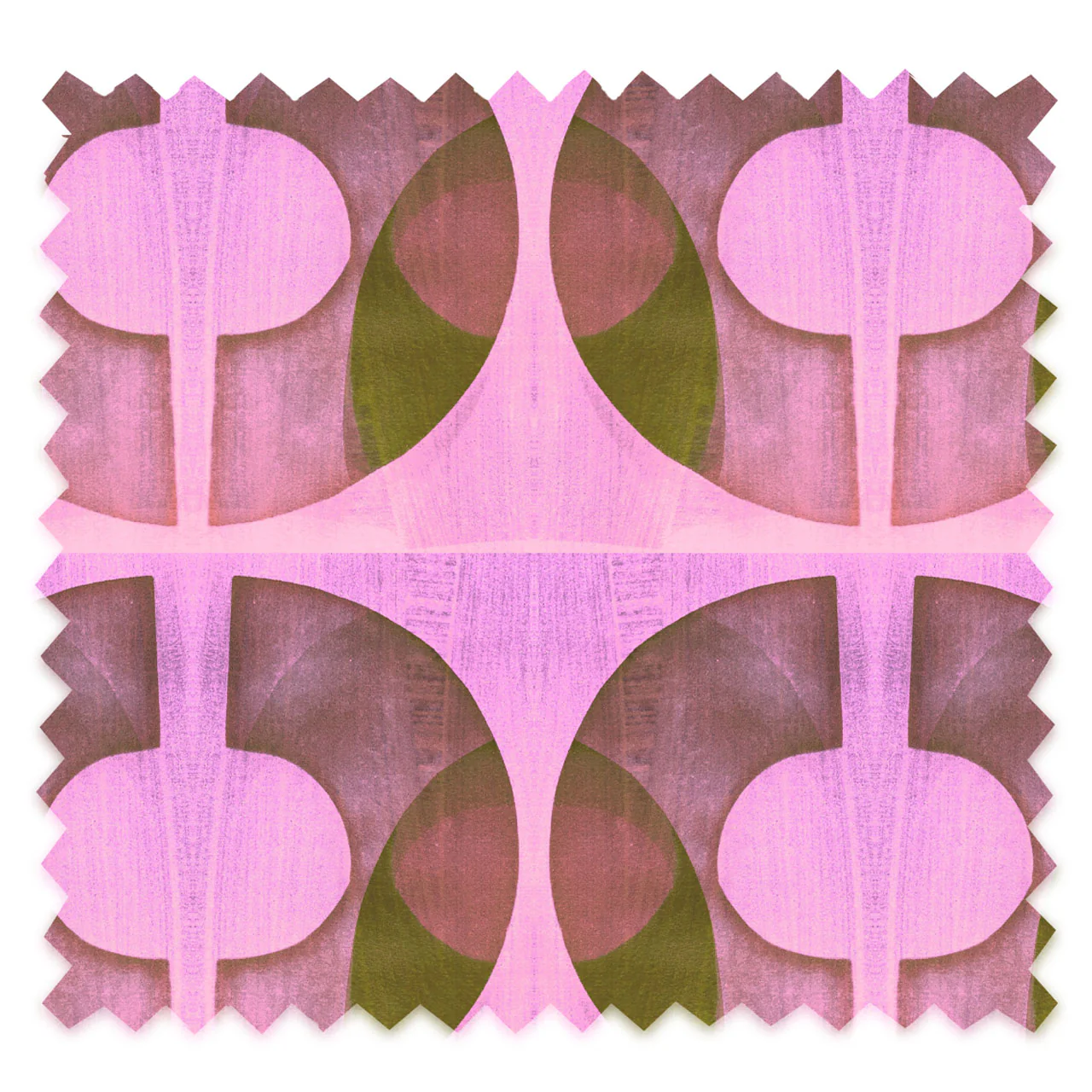 Bouclé Flamingo Velvet Sample