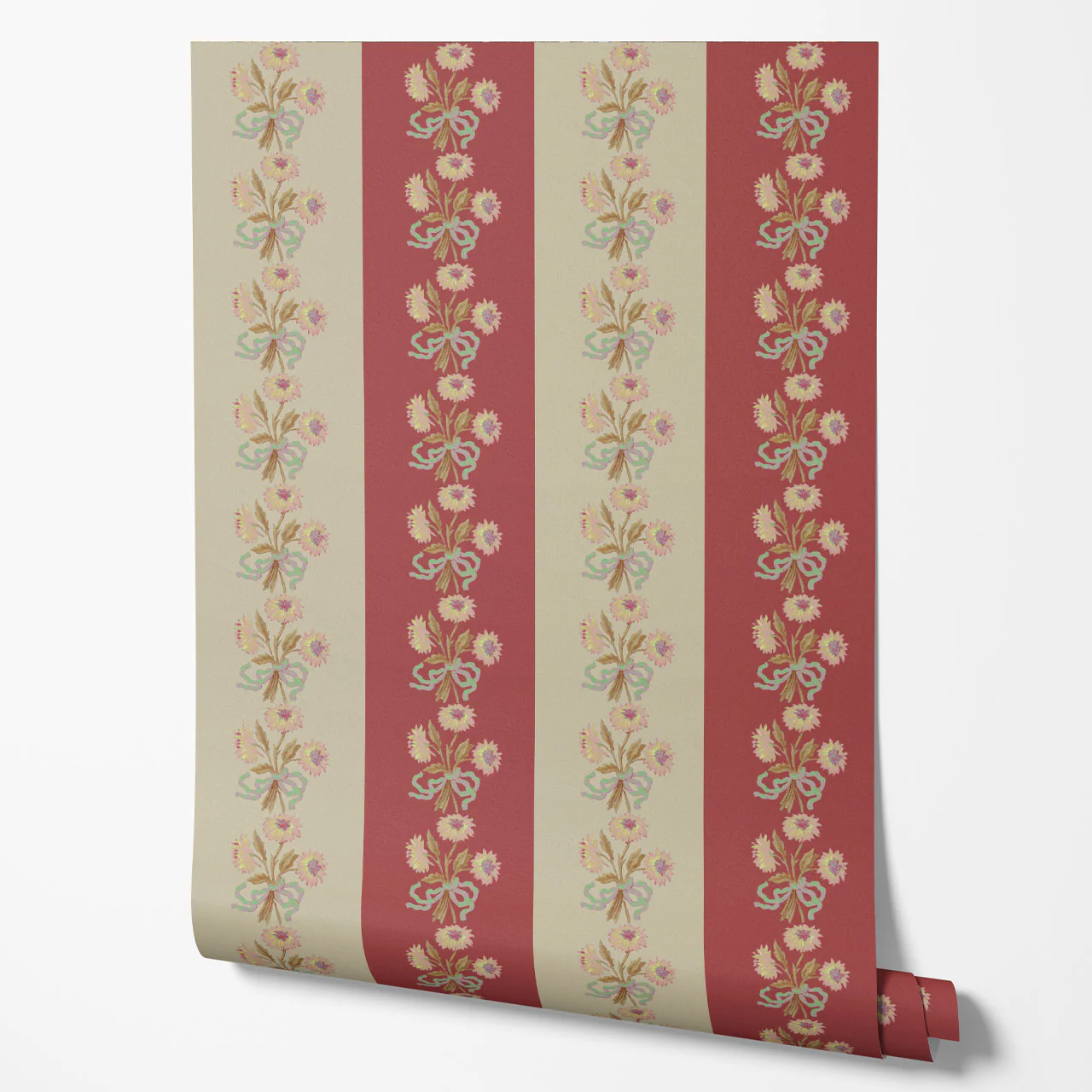 Chateau Stripe Pumpkin and Spice Wallpaper - Image 3