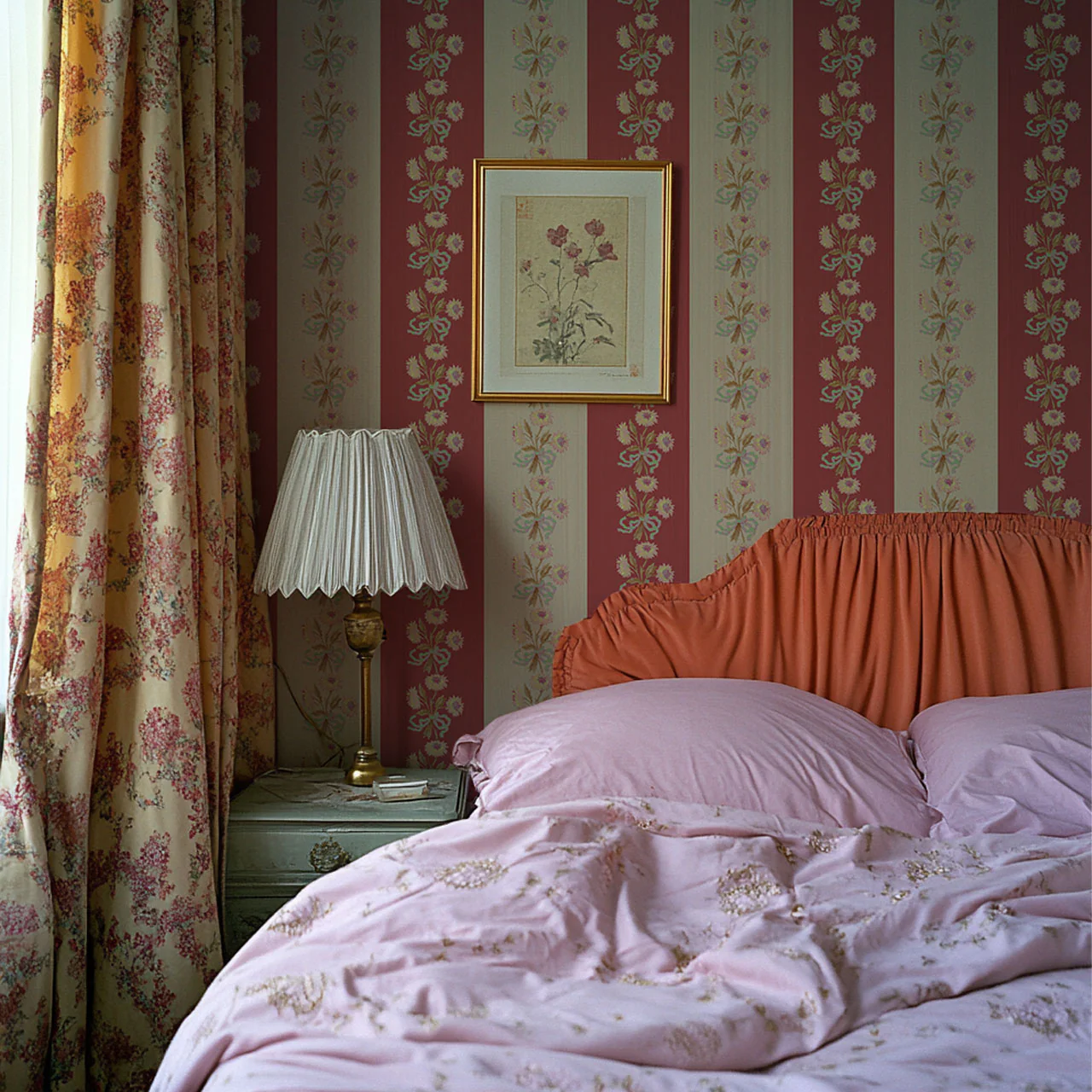 Chateau Stripe Pumpkin and Spice Wallpaper - Image 4
