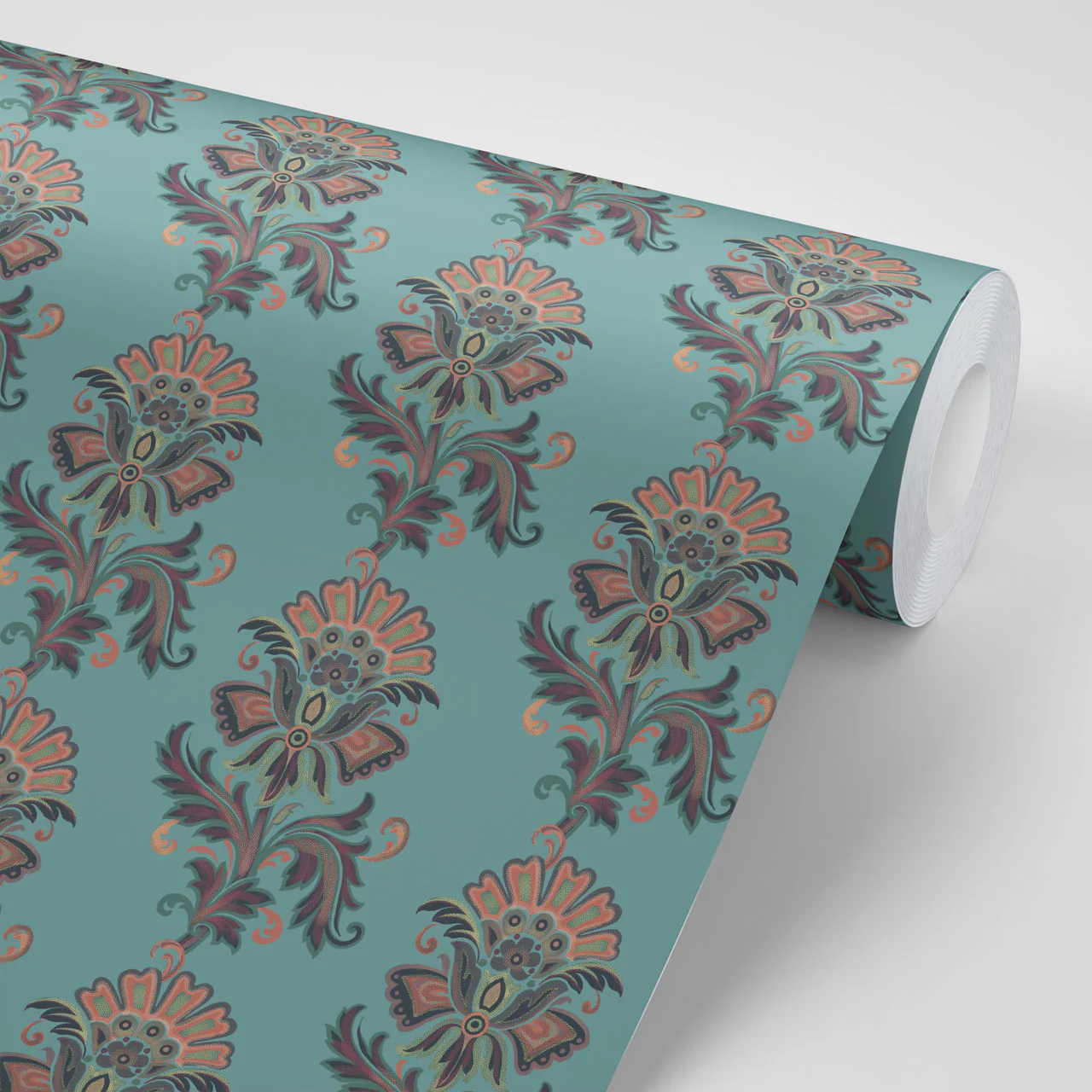 Fleur Maya Blue Wallpaper - Image 3