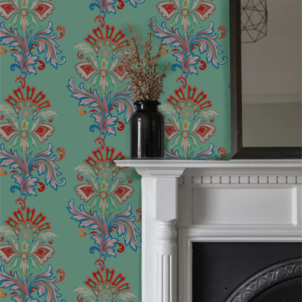 Fleur Sage Wallpaper - Image 4