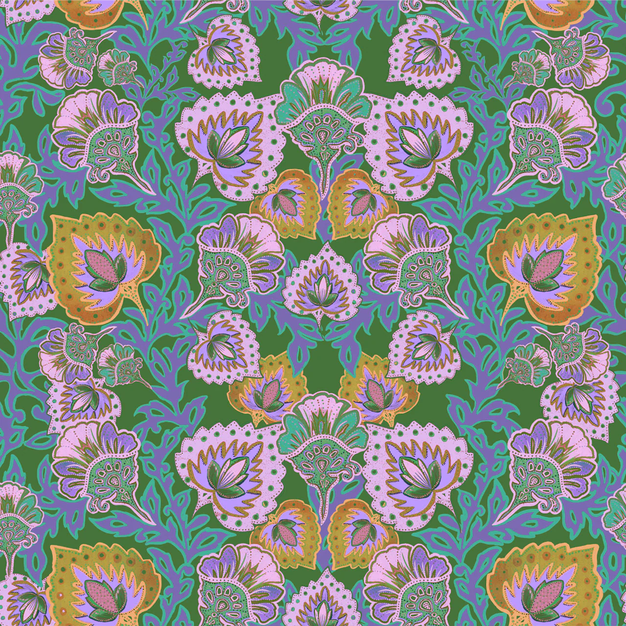 Garden of India Clover Wallpaper - Image 2