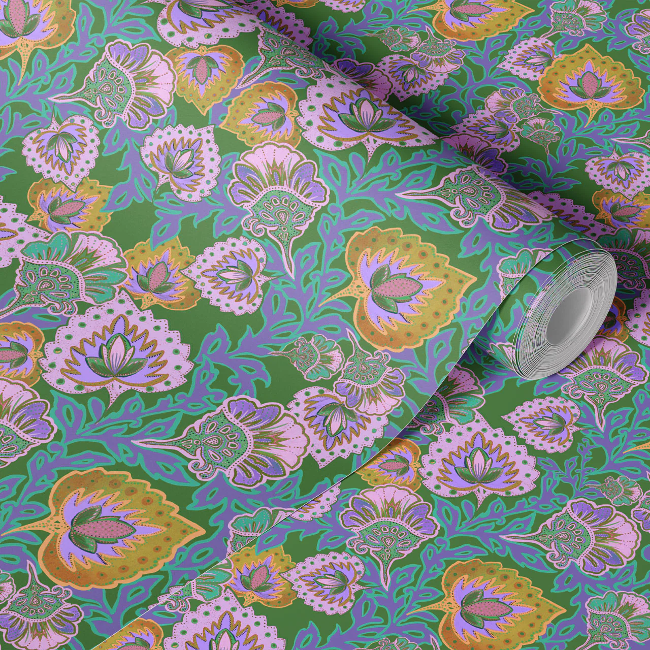 Garden of India Clover Wallpaper Sample - Image 3