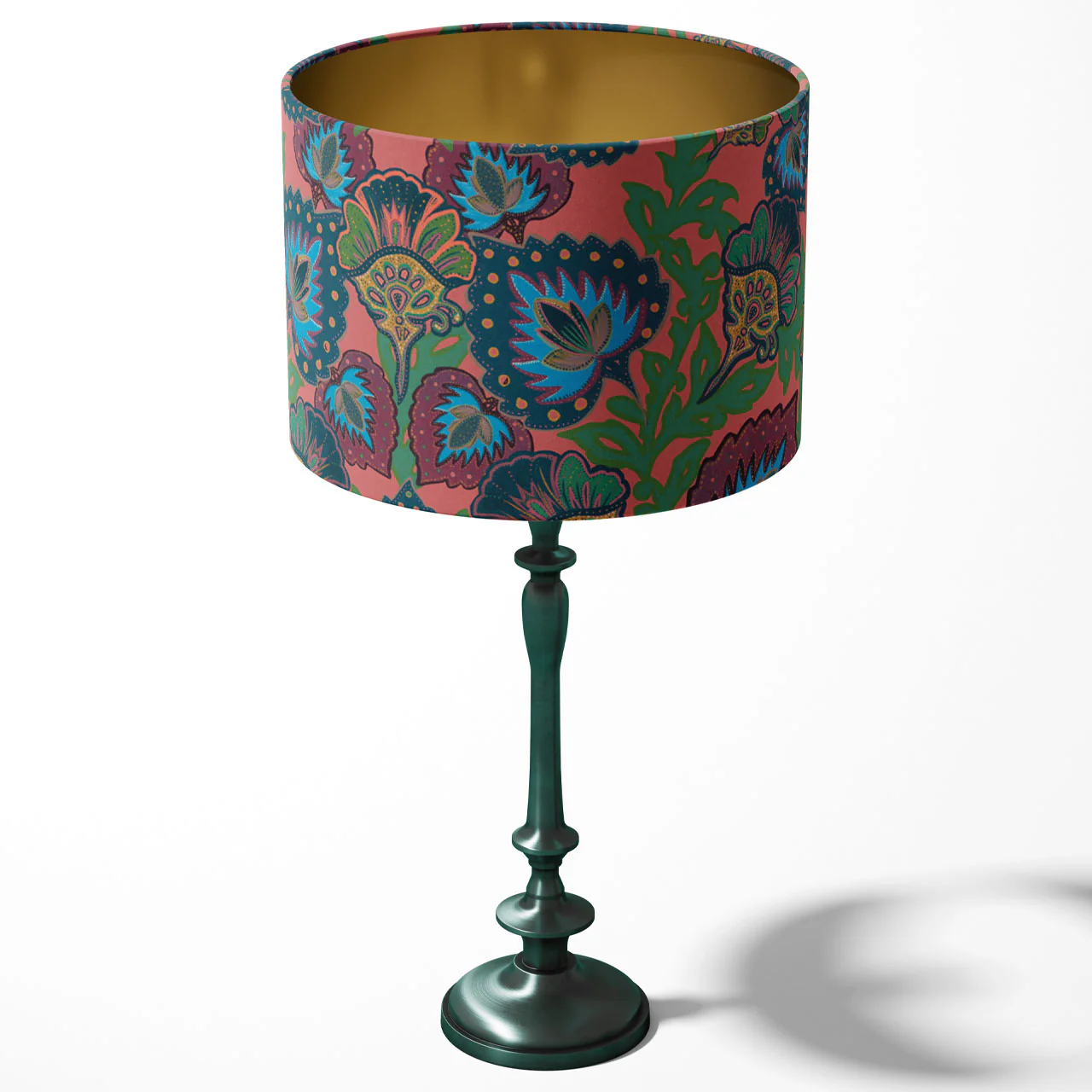 Garden of India Coral Drum Lampshade - Image 3