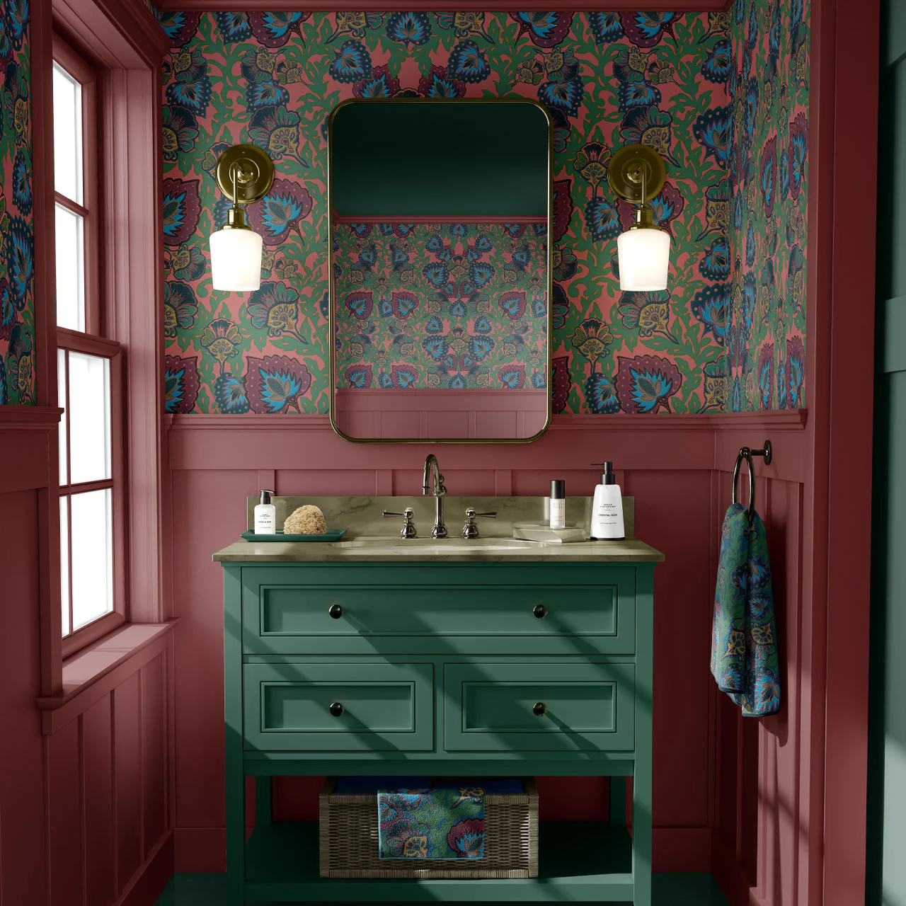Garden of India Coral Wallpaper - Image 3