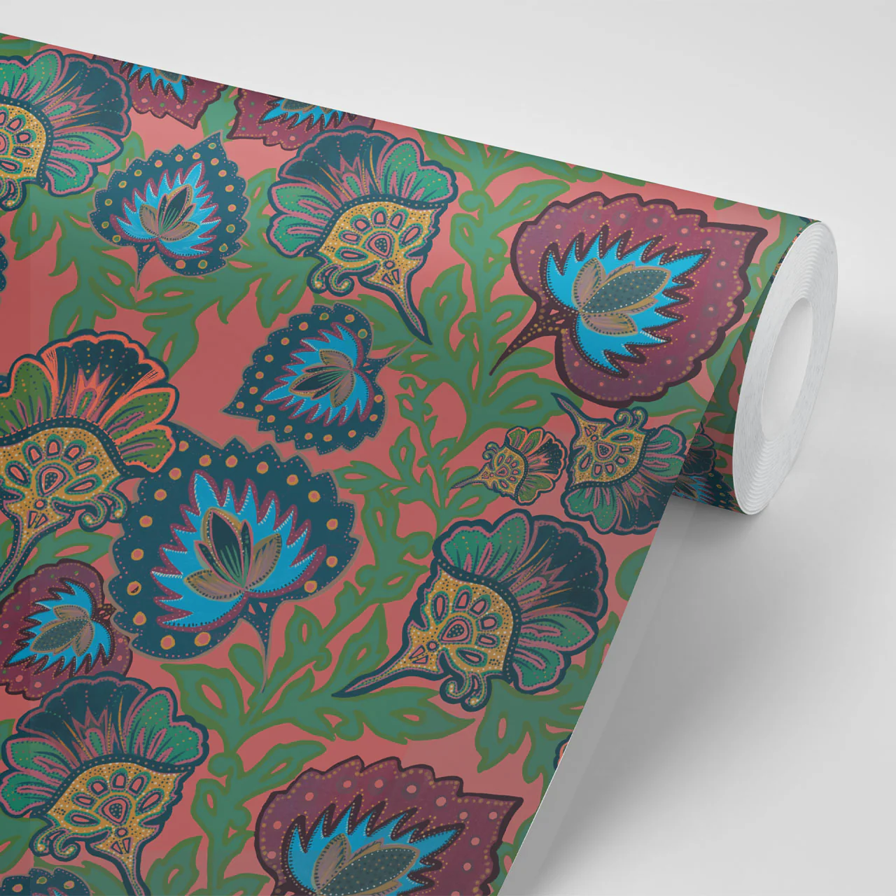Garden of India Coral Wallpaper - Image 4