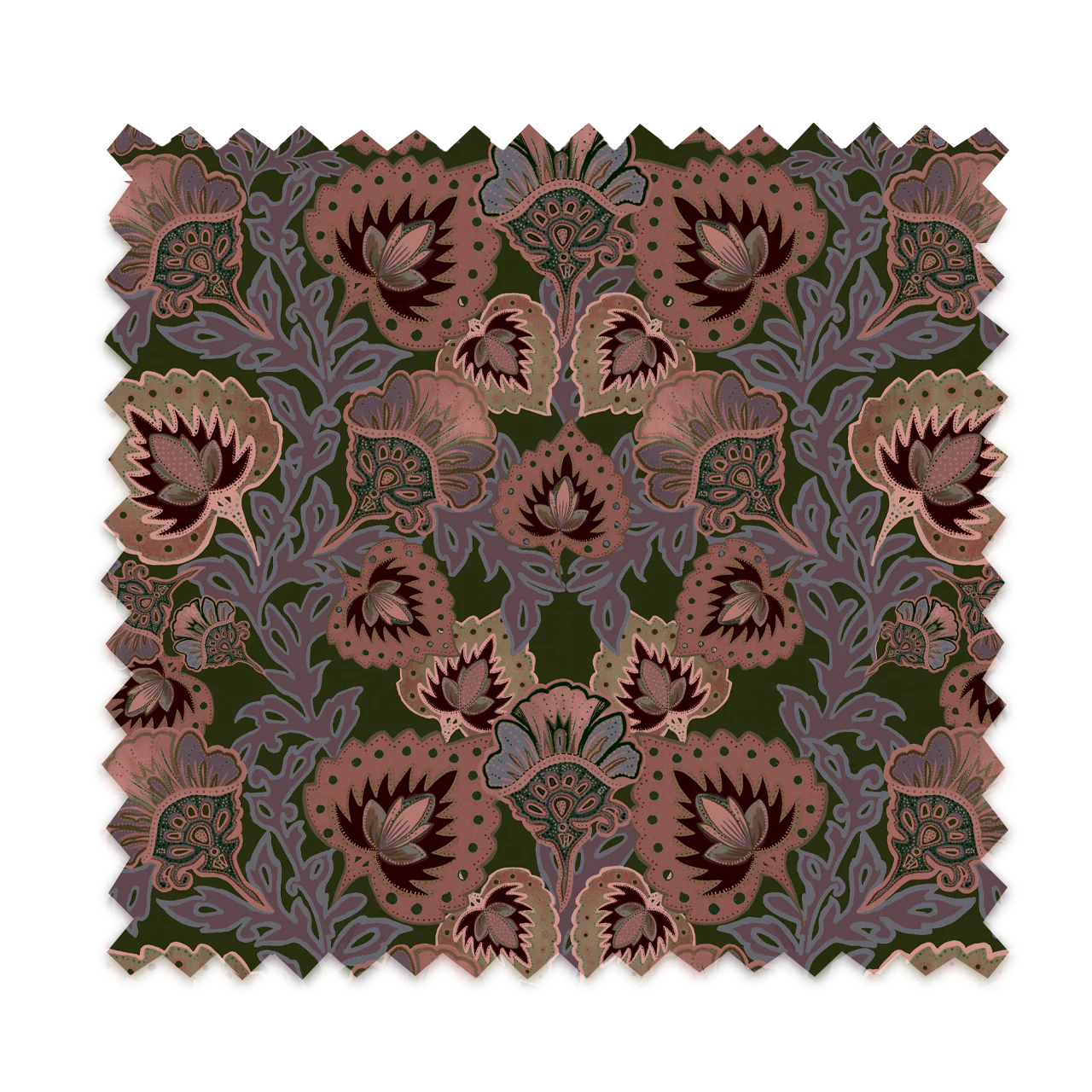 Garden of India Grass Linen Fabric - Image 2