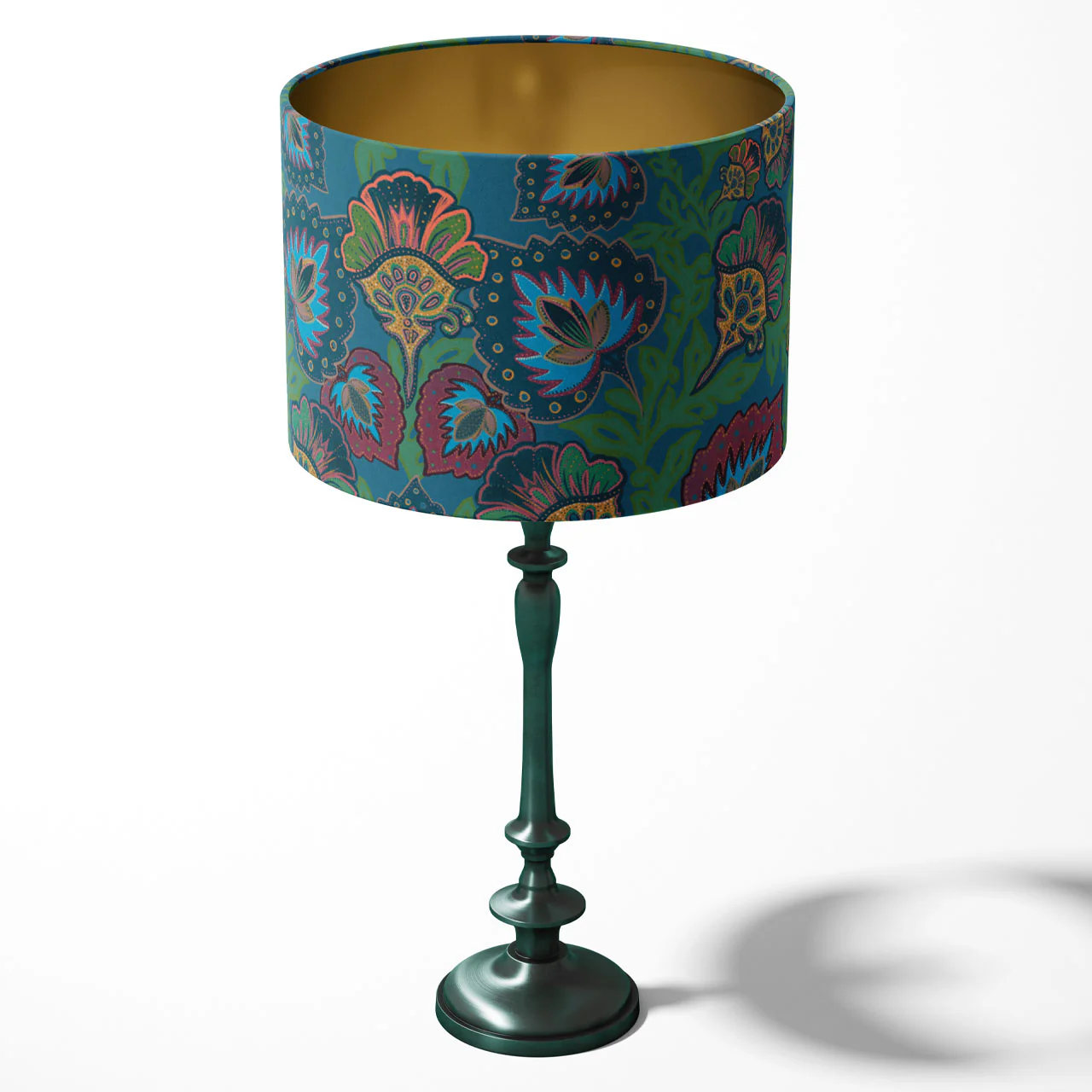 Garden of India Peacock Drum Lampshade - Image 3