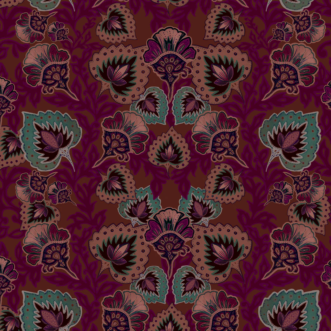 Garden of India Ruby Drum Lampshade - Image 5