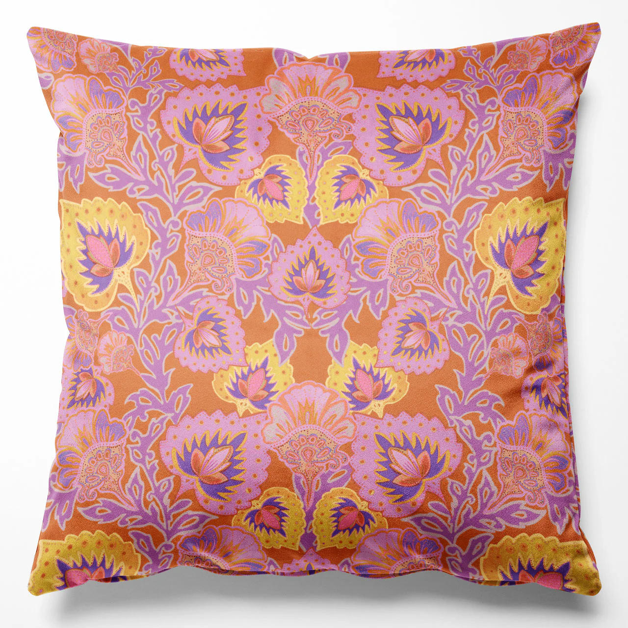 Garden of India Tangerine Cushion