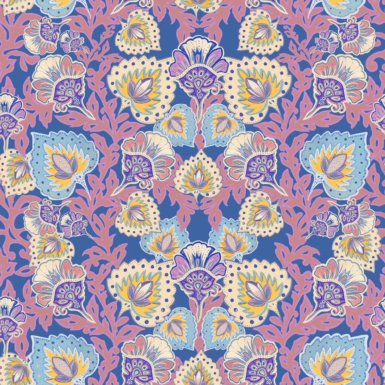 Garden of India Wedgewood Wallpaper Sample