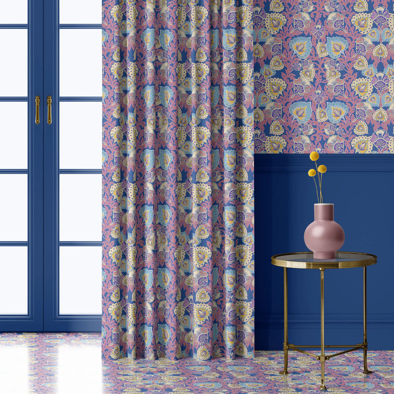 Garden of India Wedgewood Wallpaper Sample - Image 3
