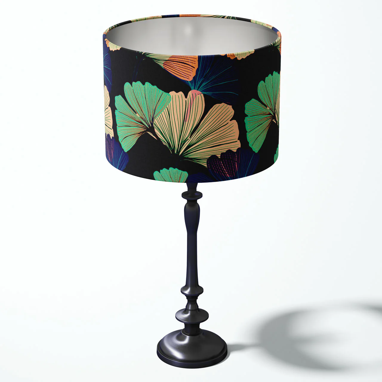 Ginkgo Black Drum Lampshade - Image 3