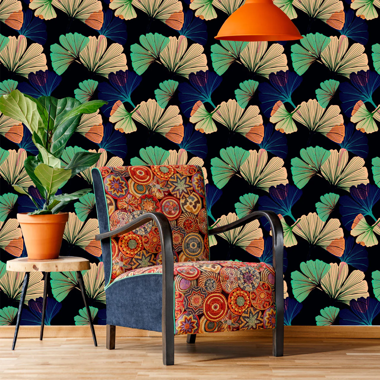 Ginkgo Black Wallpaper - Image 3