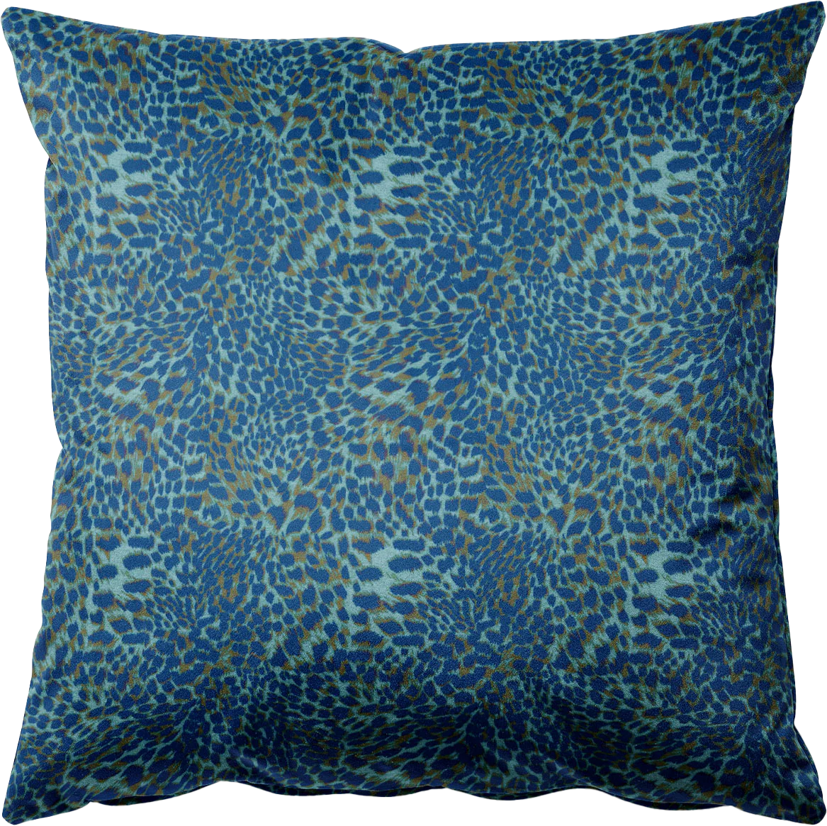 Leopard Blueberry Crush Velvet Cushion