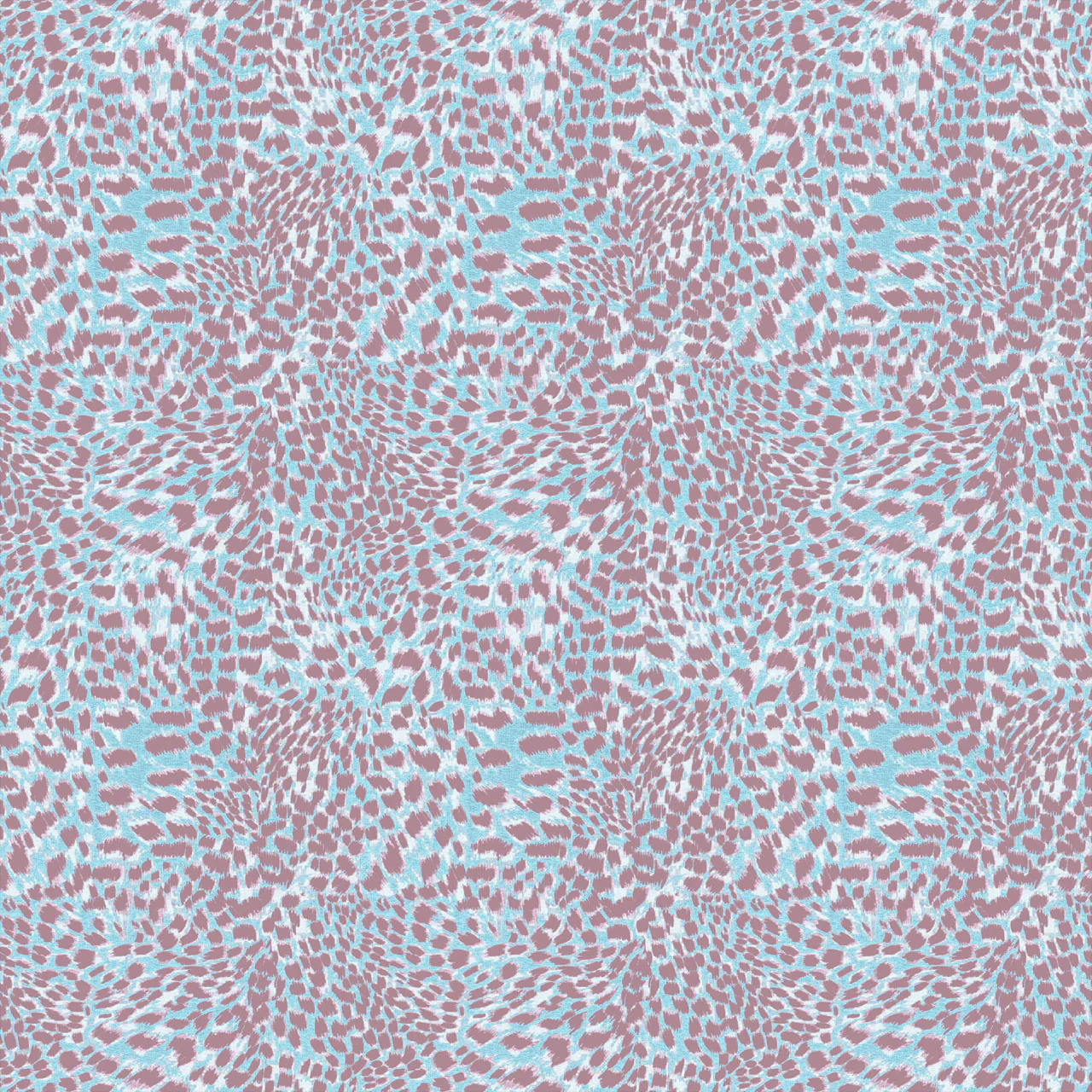 Leopard Ice Blue Velvet Cushion - Image 2