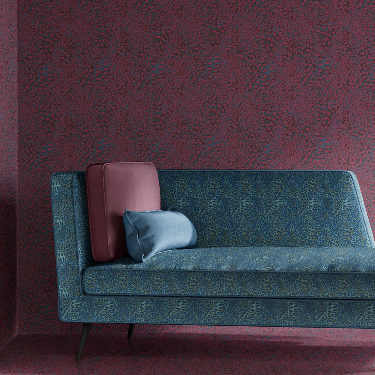 Leopard Magenta Crush Wallpaper Sample - Image 2