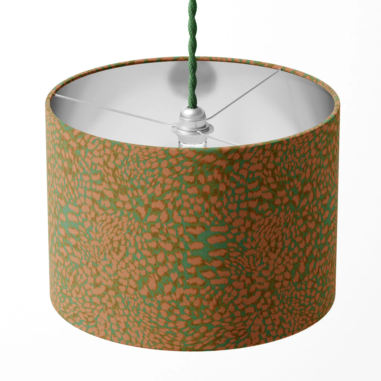 Leopard Peach Drum Lampshade - Image 4