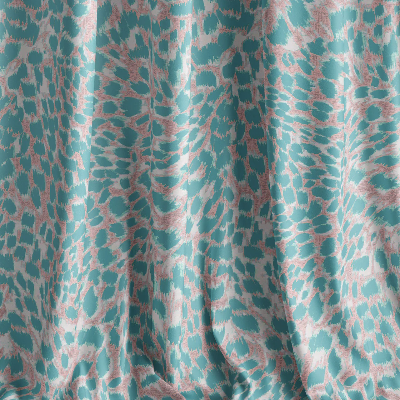 Leopard Peach Sorbet Velvet