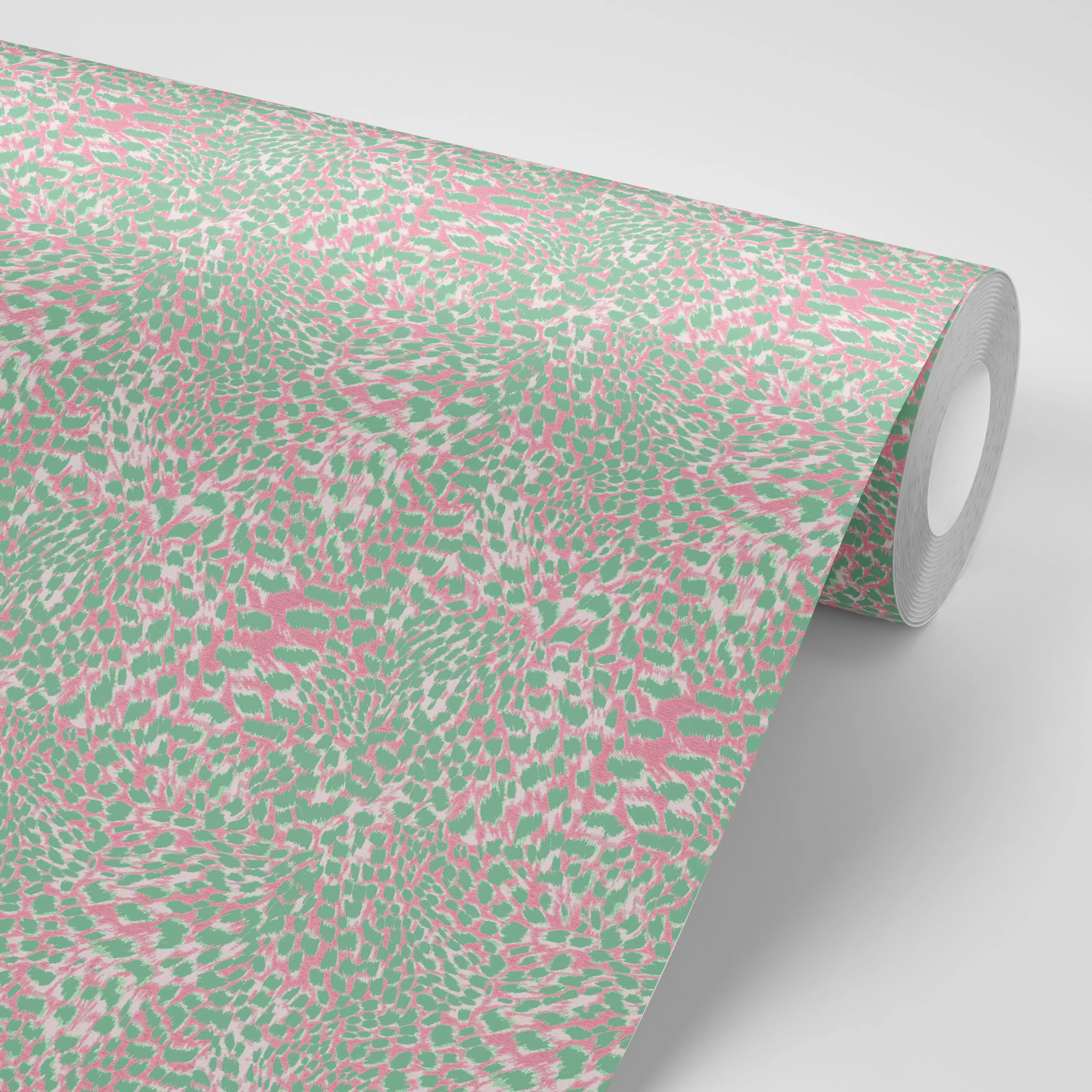 Leopard Pink Sorbet Wallpaper Sample - Image 2