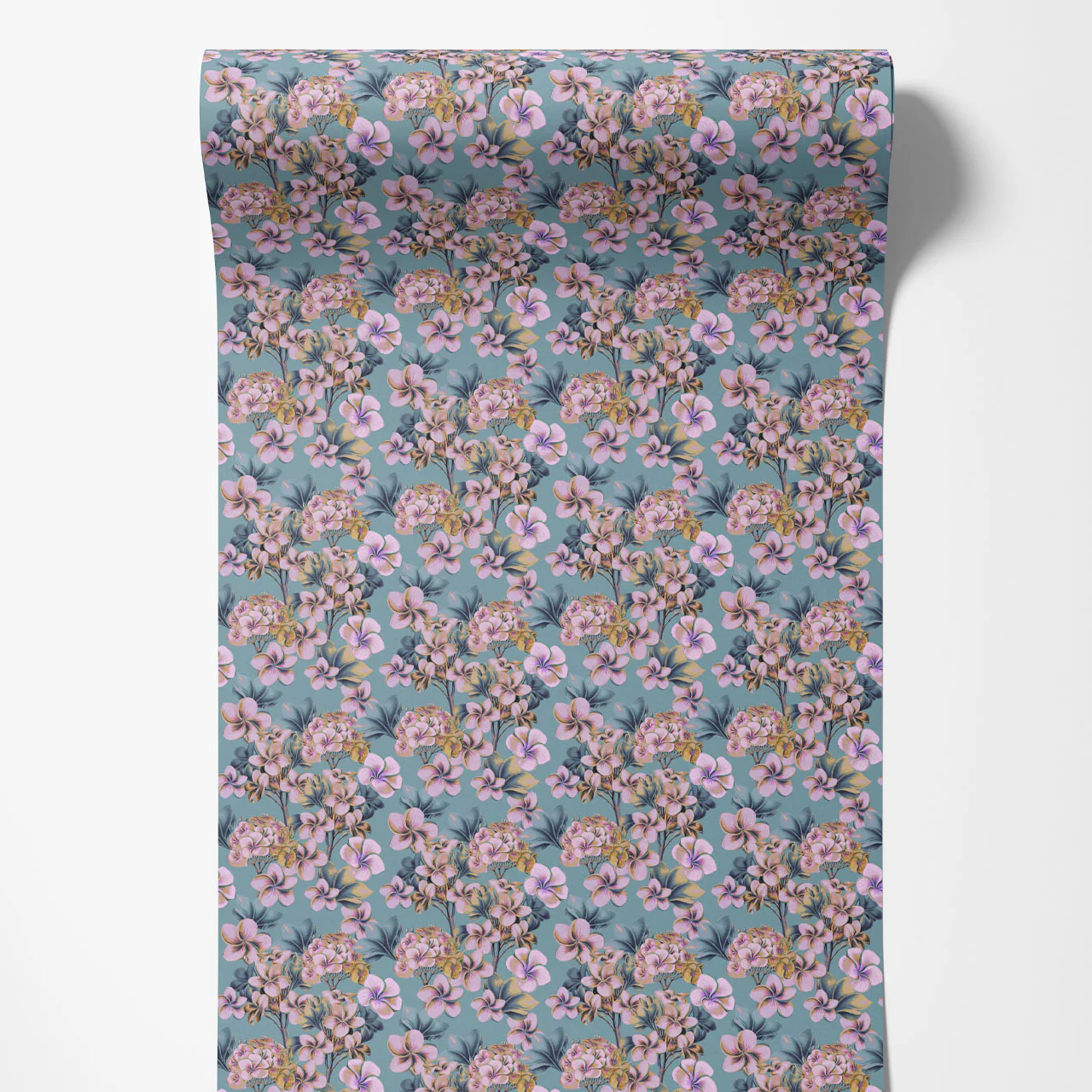 Les Fleurs Powder Blue Wallpaper - Image 5