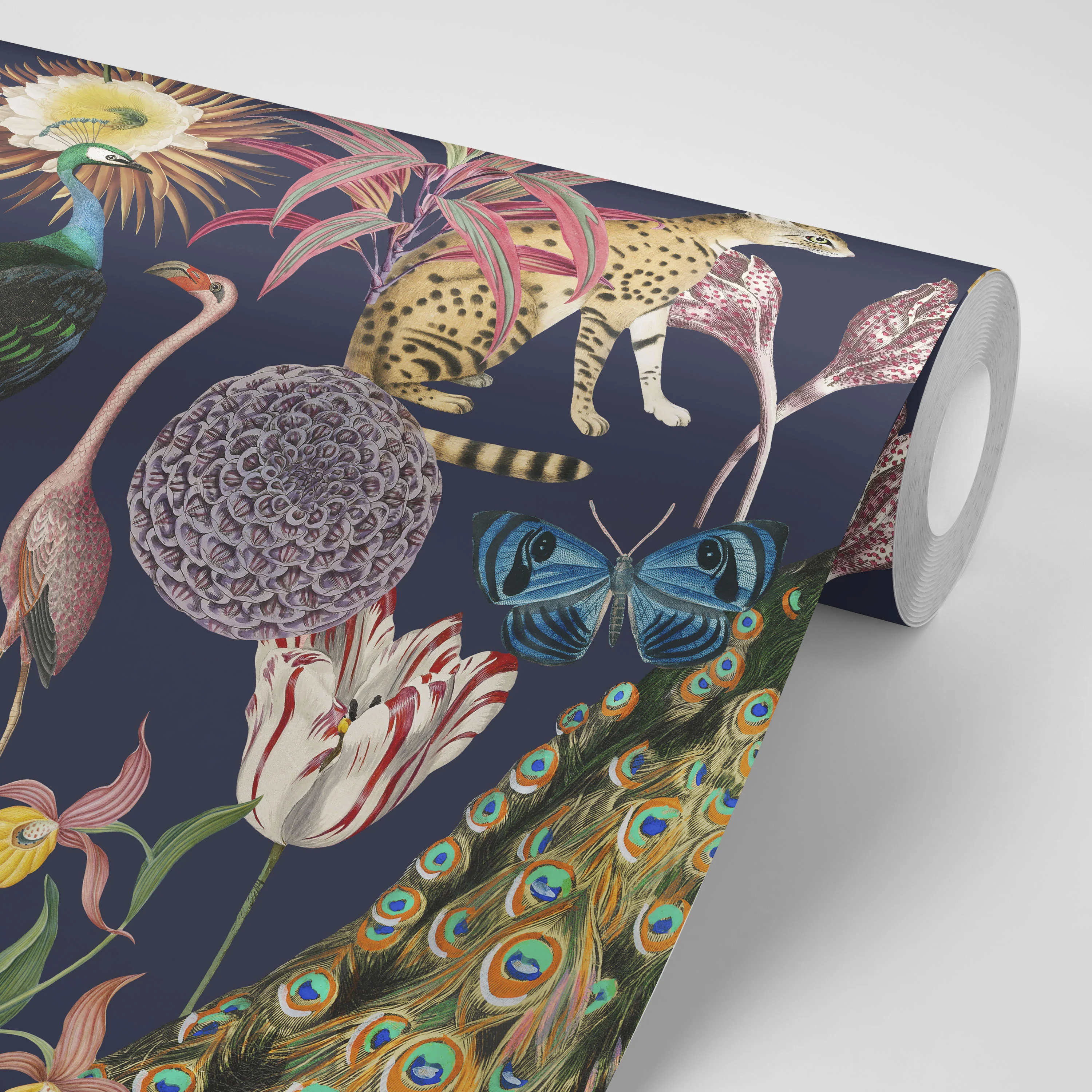 Les Plumes Indigo Wallpaper - Image 3