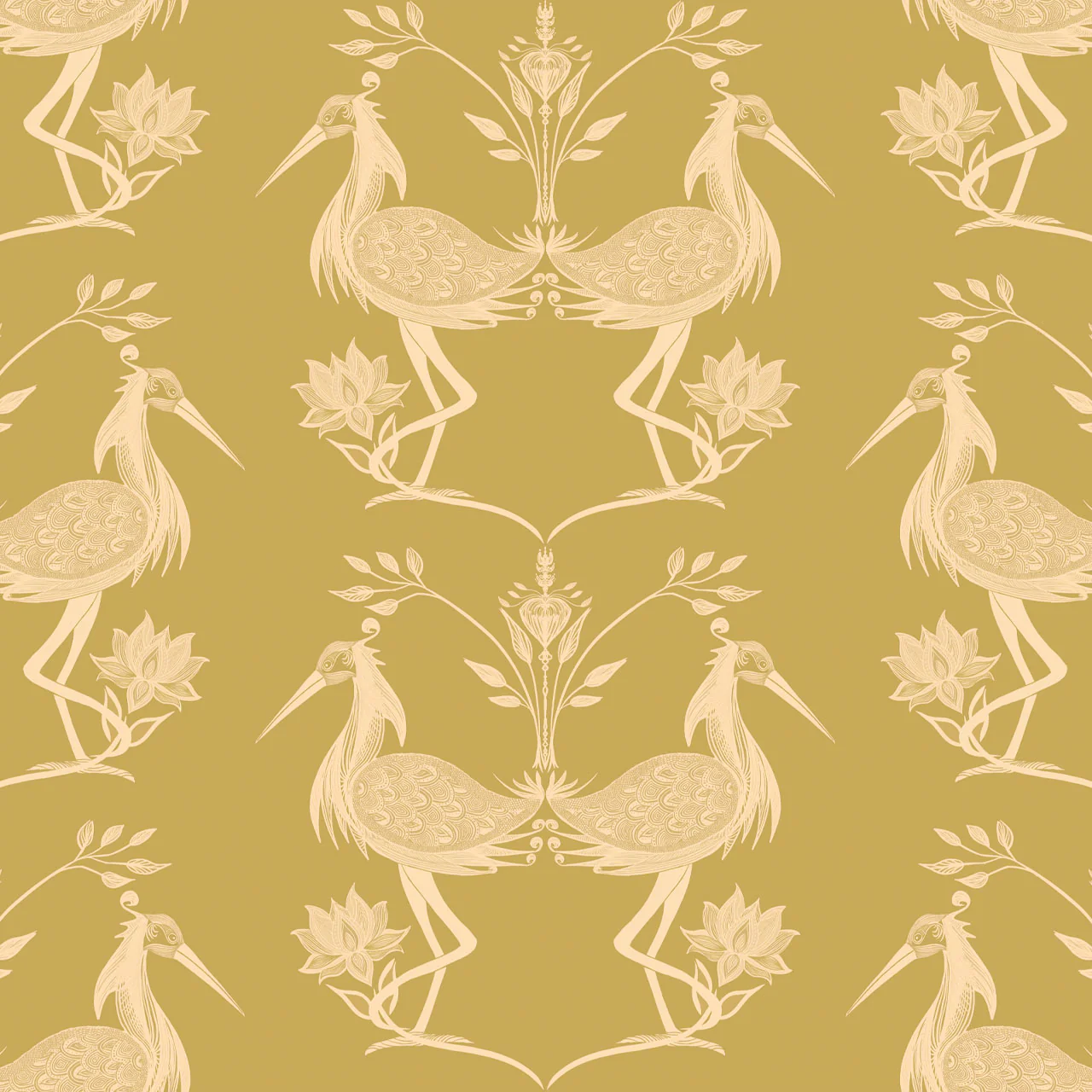 Lotus Dandelion Wallpaper Sample