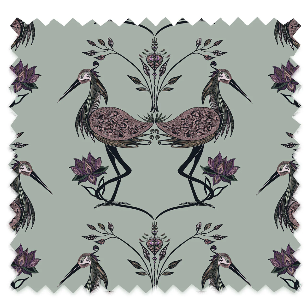 Lotus Pistachio Recycled Velvet - Image 2