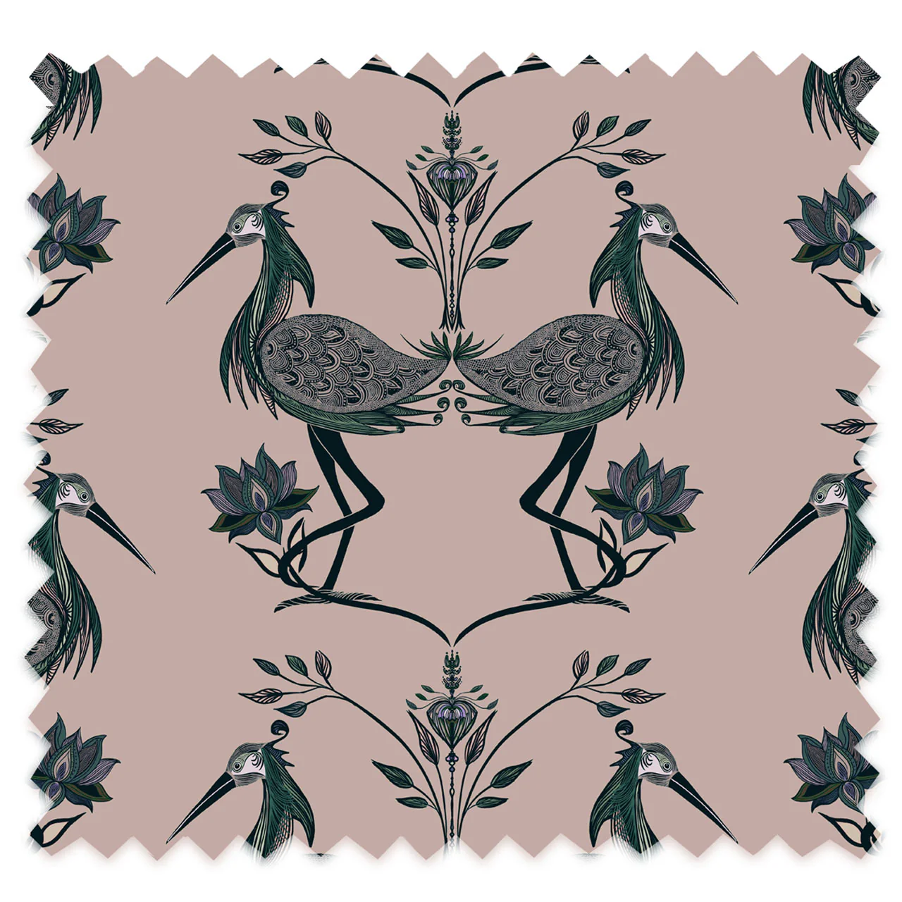 Lotus Salmon Recycled Velvet - Image 2