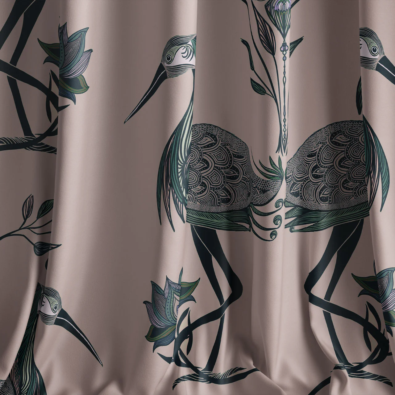 Lotus Salmon Recycled Velvet Sample - Image 2