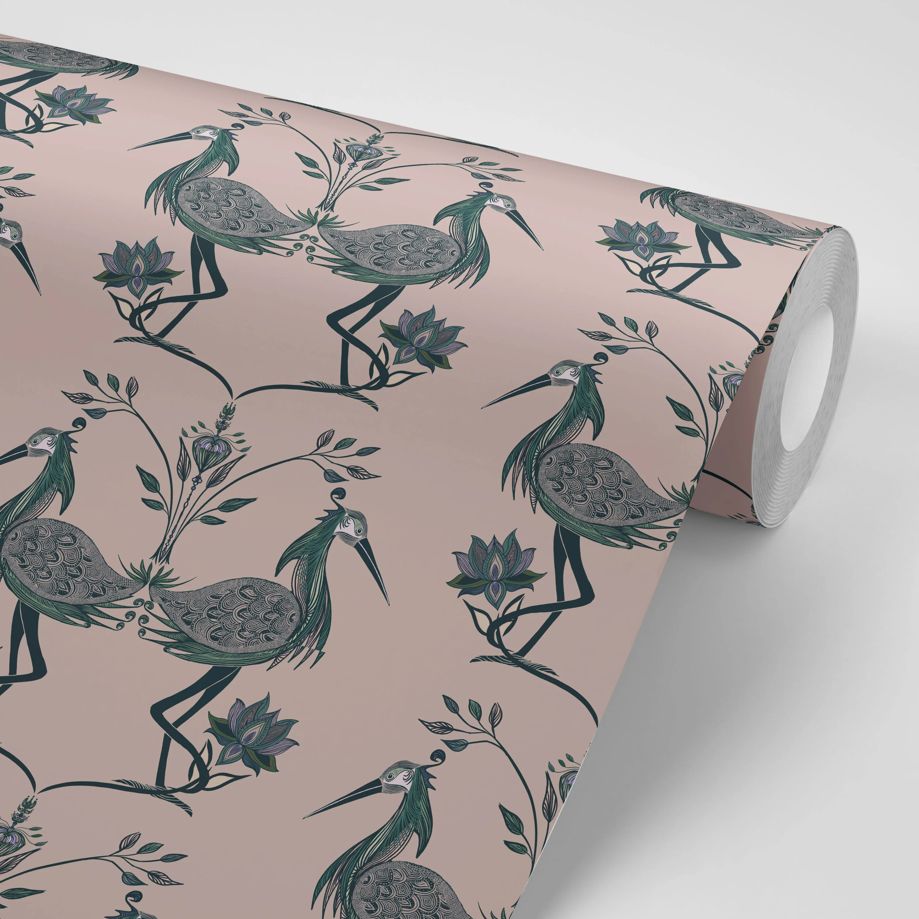Lotus Salmon Wallpaper Sample - Image 3