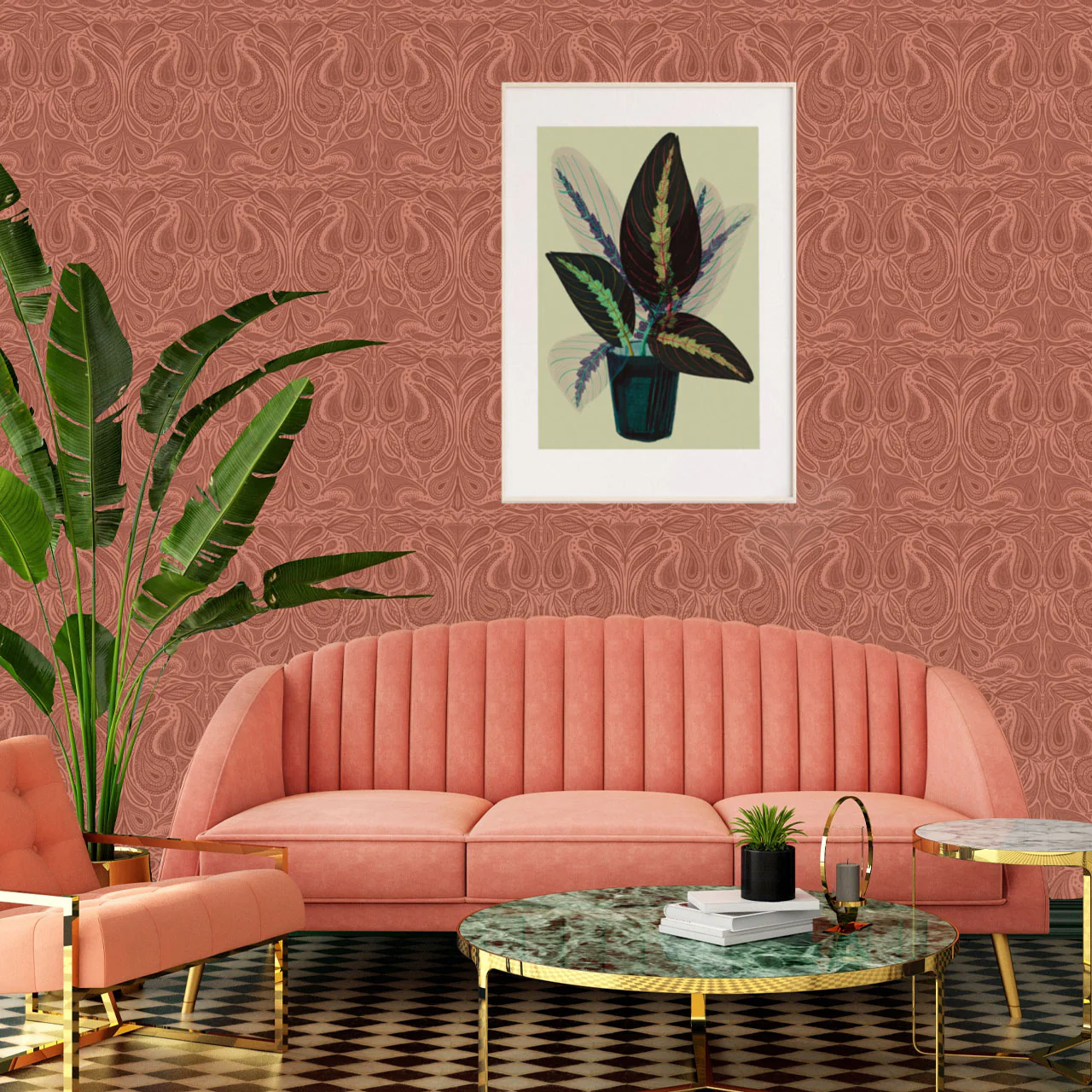 Margaux Dusk Wallpaper Sample - Image 3