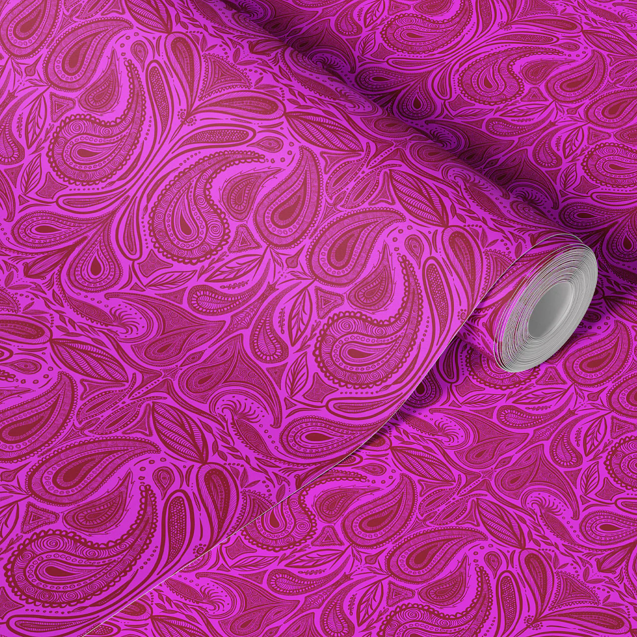 Margaux Fuchsia Wallpaper - Image 3