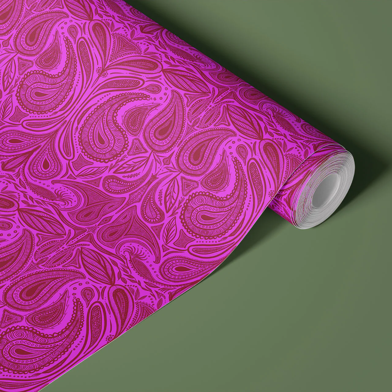 Margaux Fuchsia Wallpaper - Image 5