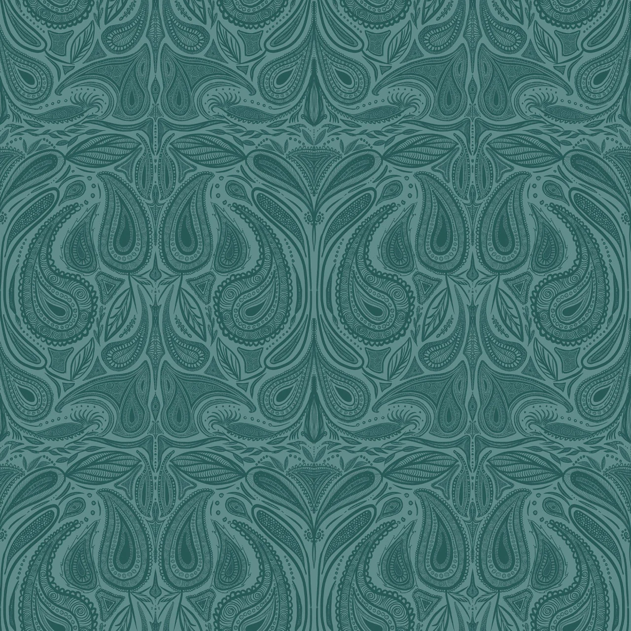 Margaux Teal Wallpaper Sample