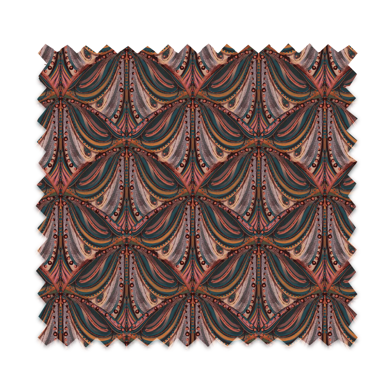 Mumbai Deco Cinnamon Velvet Fabric Sample