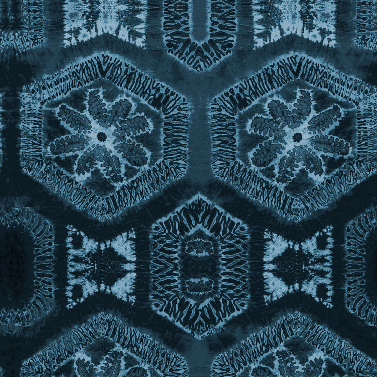 Nui Burst Denim Velvet Fabric Sample - Image 3