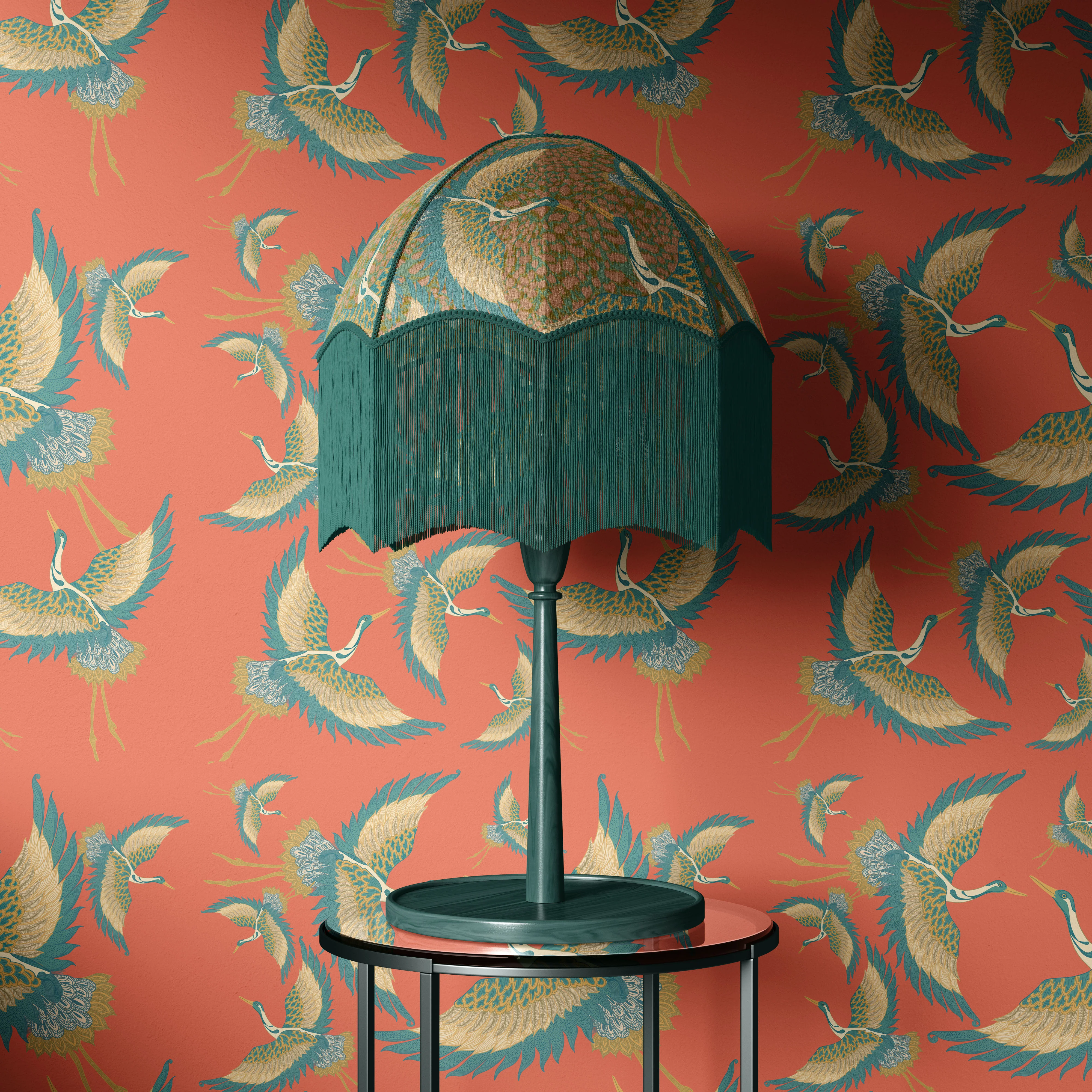 Pachamama Coral Wallpaper Sample - Image 4