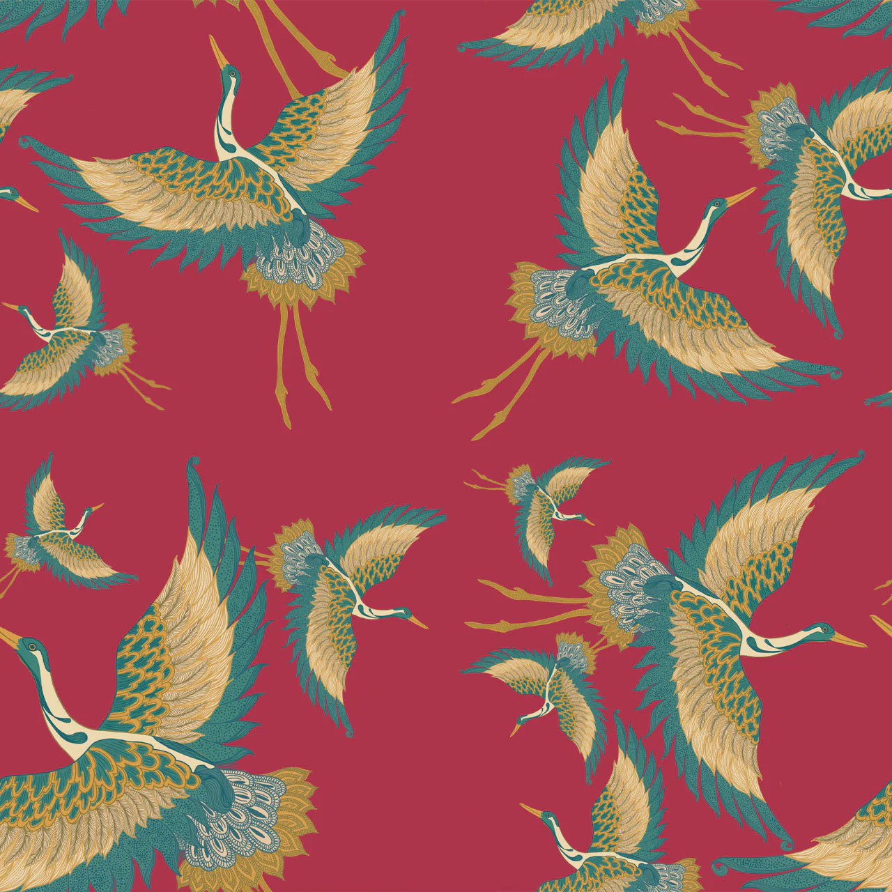 Pachamama Crimson Wallpaper - Image 2