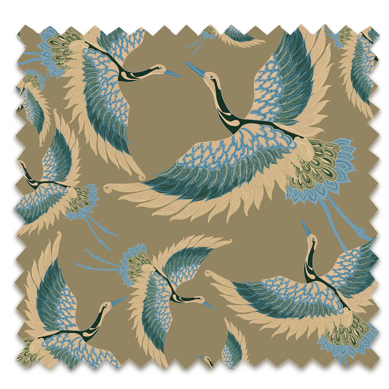 Pachamama Fennel Velvet Fabric Sample