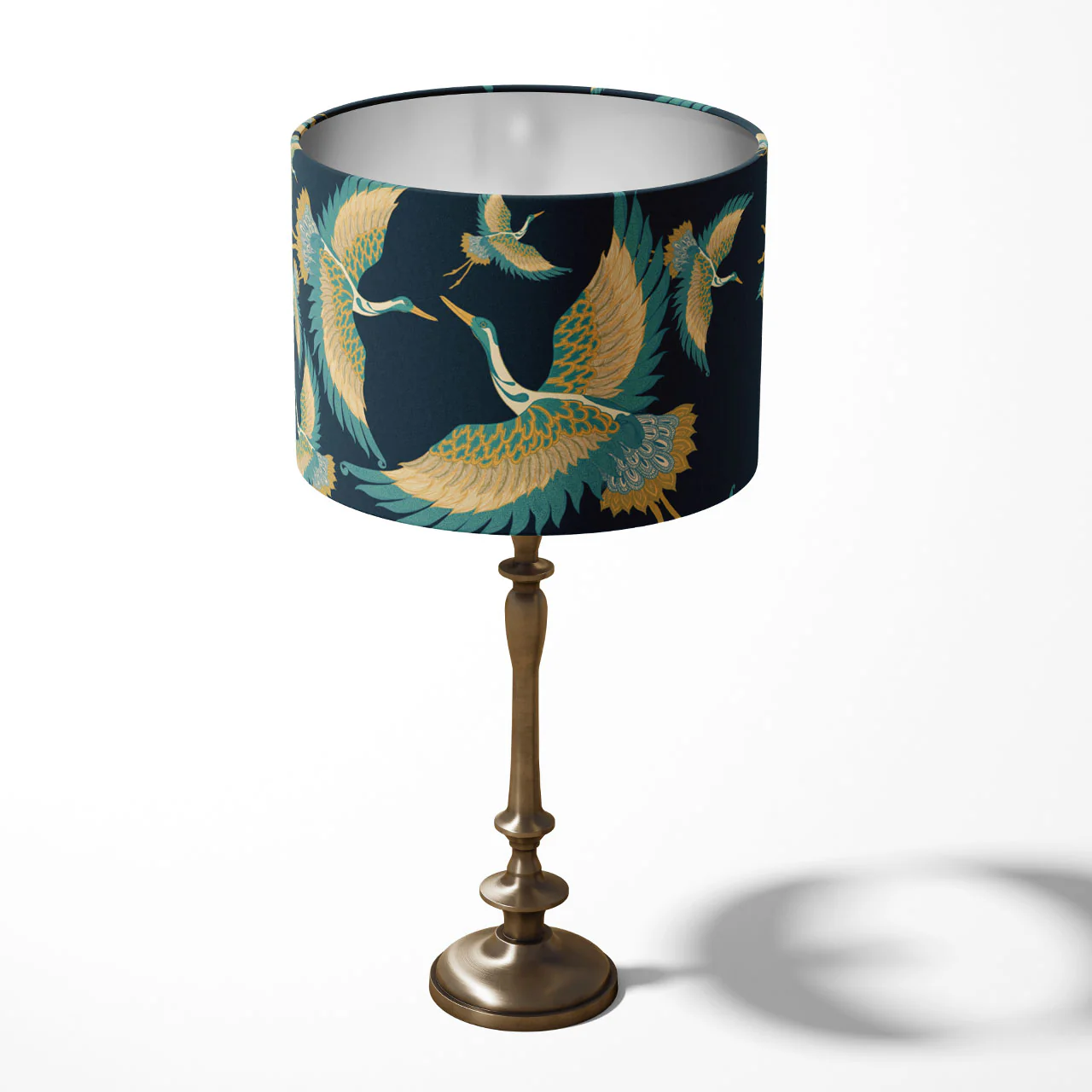 Pachamama Indigo Drum Lampshade - Image 3